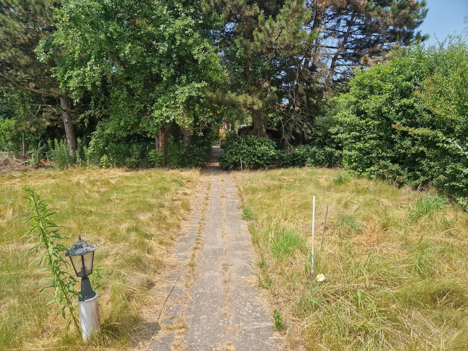 ...großes Grundstück mit Bungalow inmitten der Landeshauptstadt.