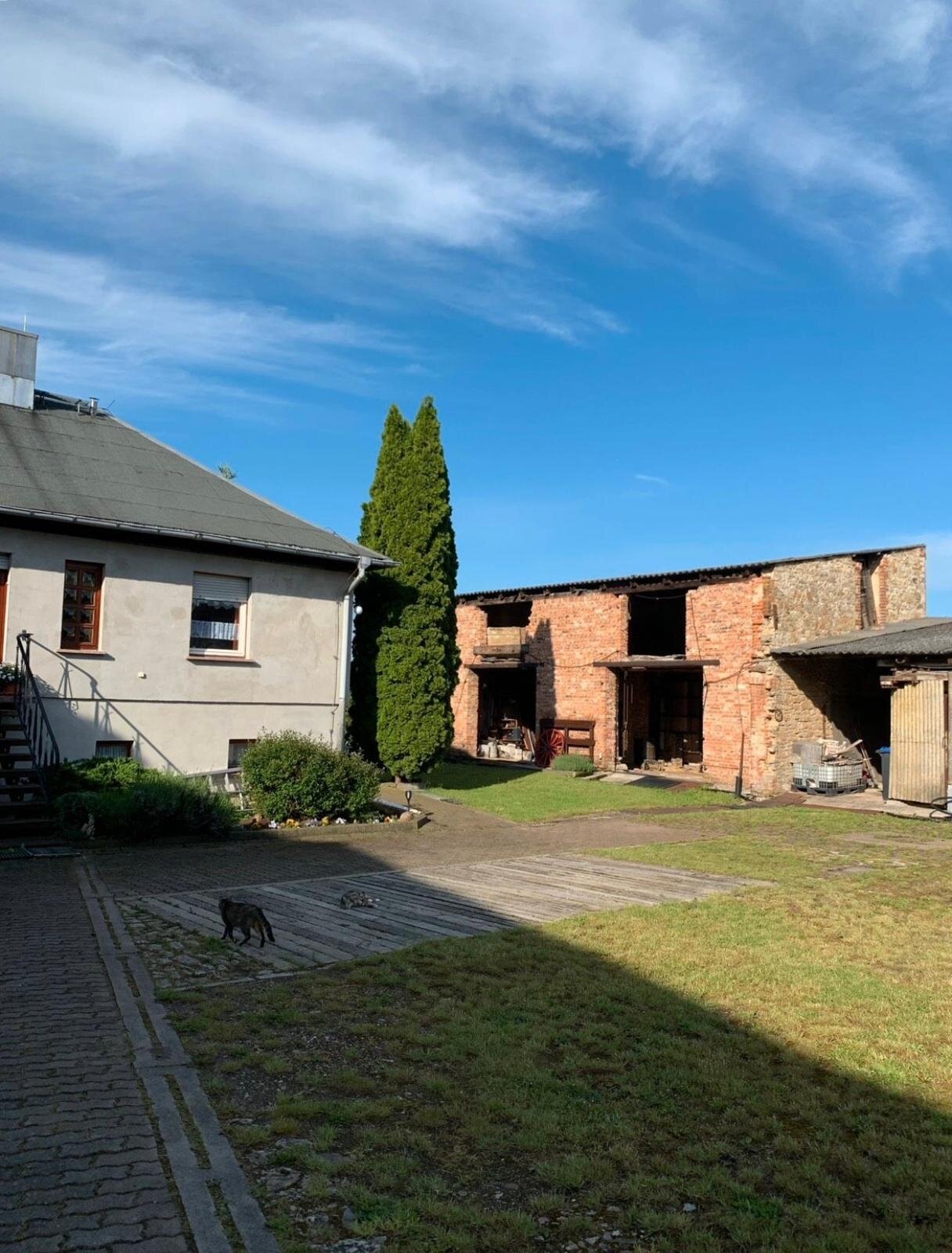 Einfamilienhaus mit großem Grundstück,viel Nebengelass und Blick bis zur Bode