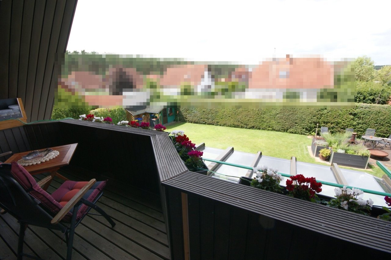 Blick vom Balkon Blick vom Balkon
