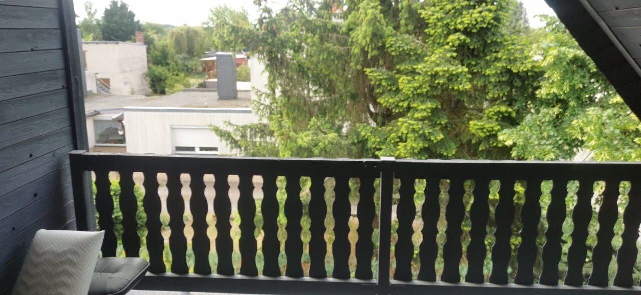 Blick vom Balkon