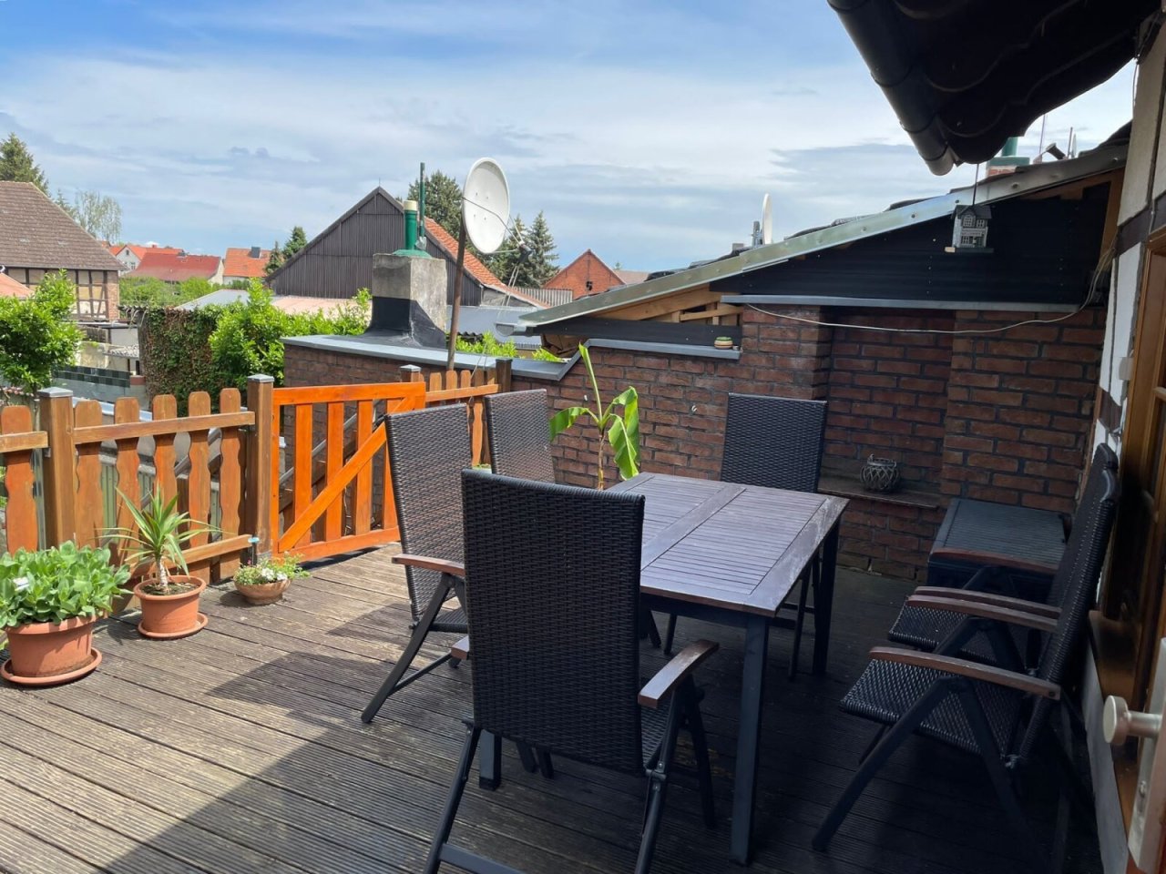 Blick vom Balkon