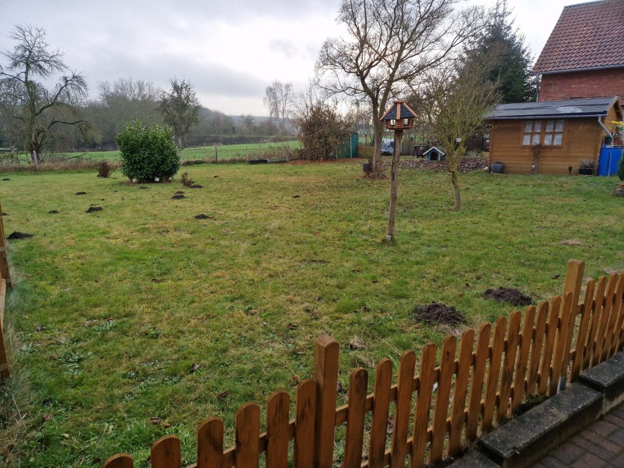 Blick auf das Grundstück