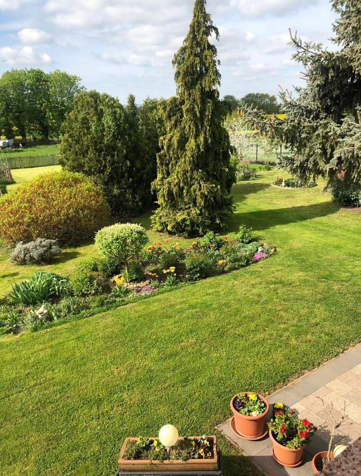 Blick über das Grundstück