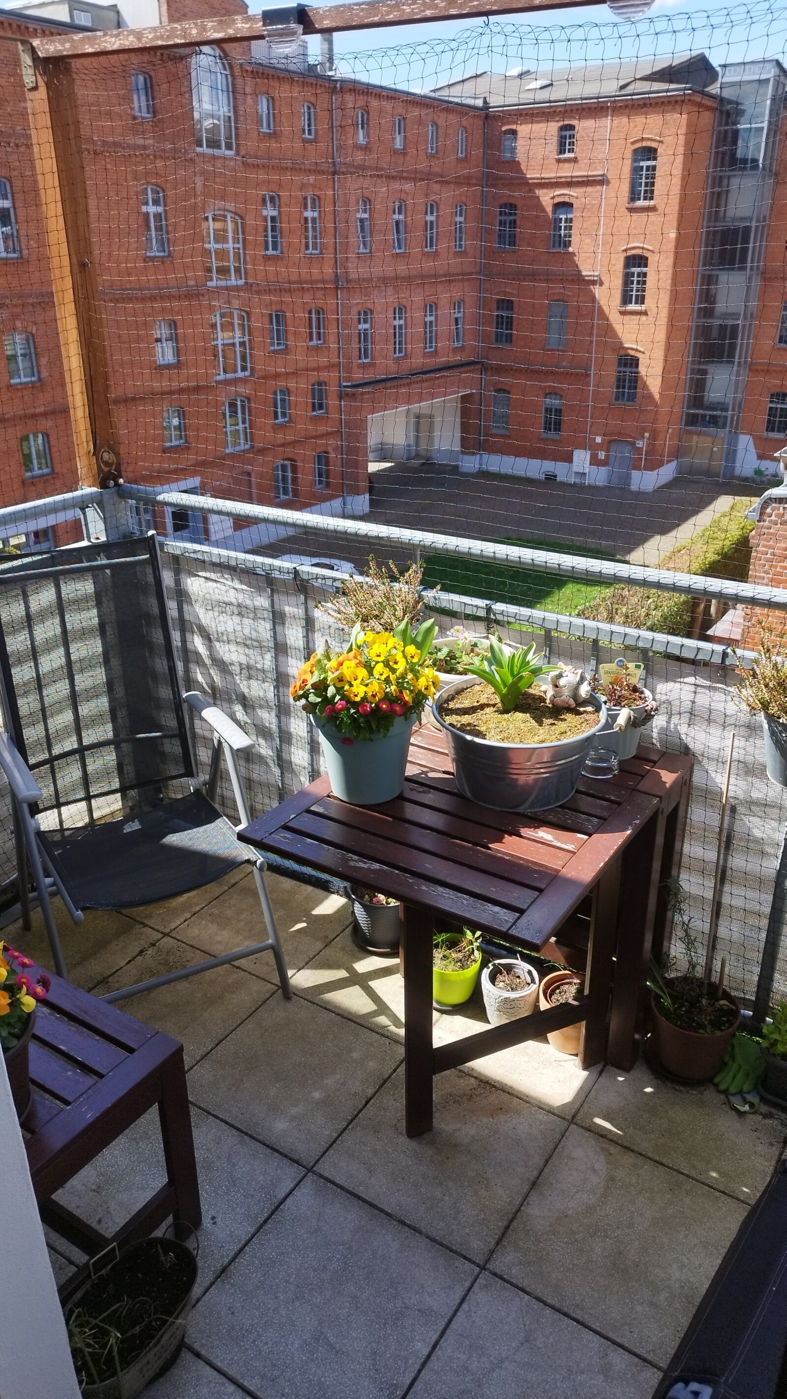 Blick vom Balkon