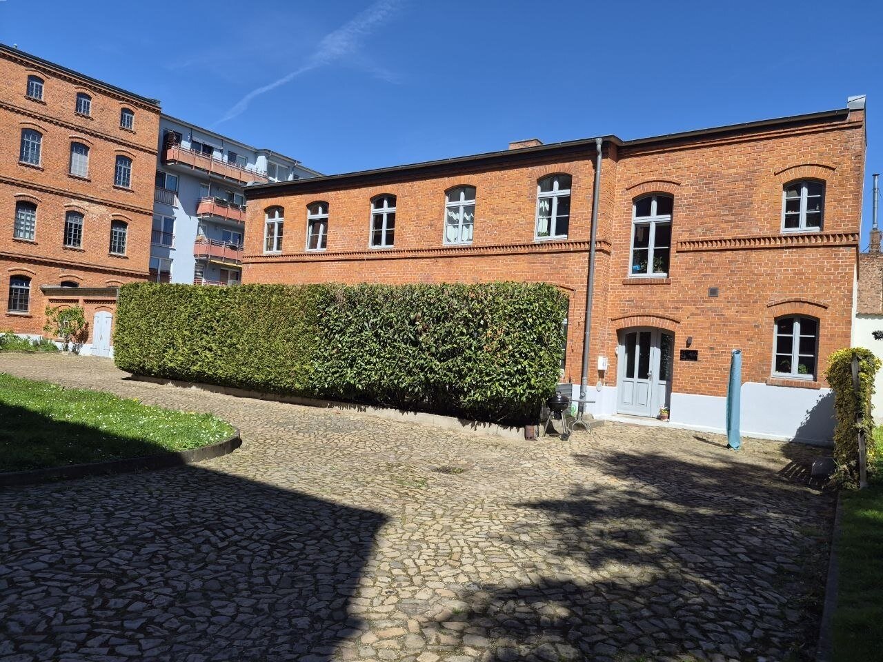 Blick auf die Wohnanlage